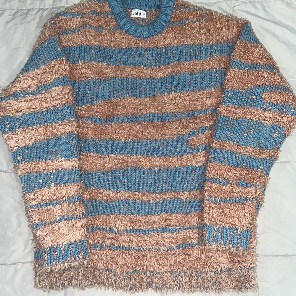 Zara LIMITED EDITION TEXTURED JACQUARD SWEATER